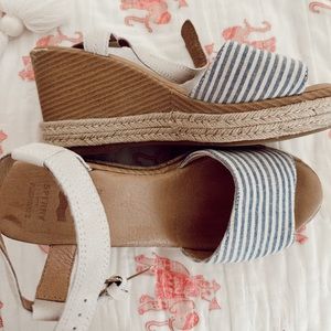 Sperry Seersucker Espardrille Wedge